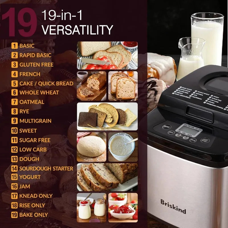 Bread Maker Machine Including Gluten Free, Dough