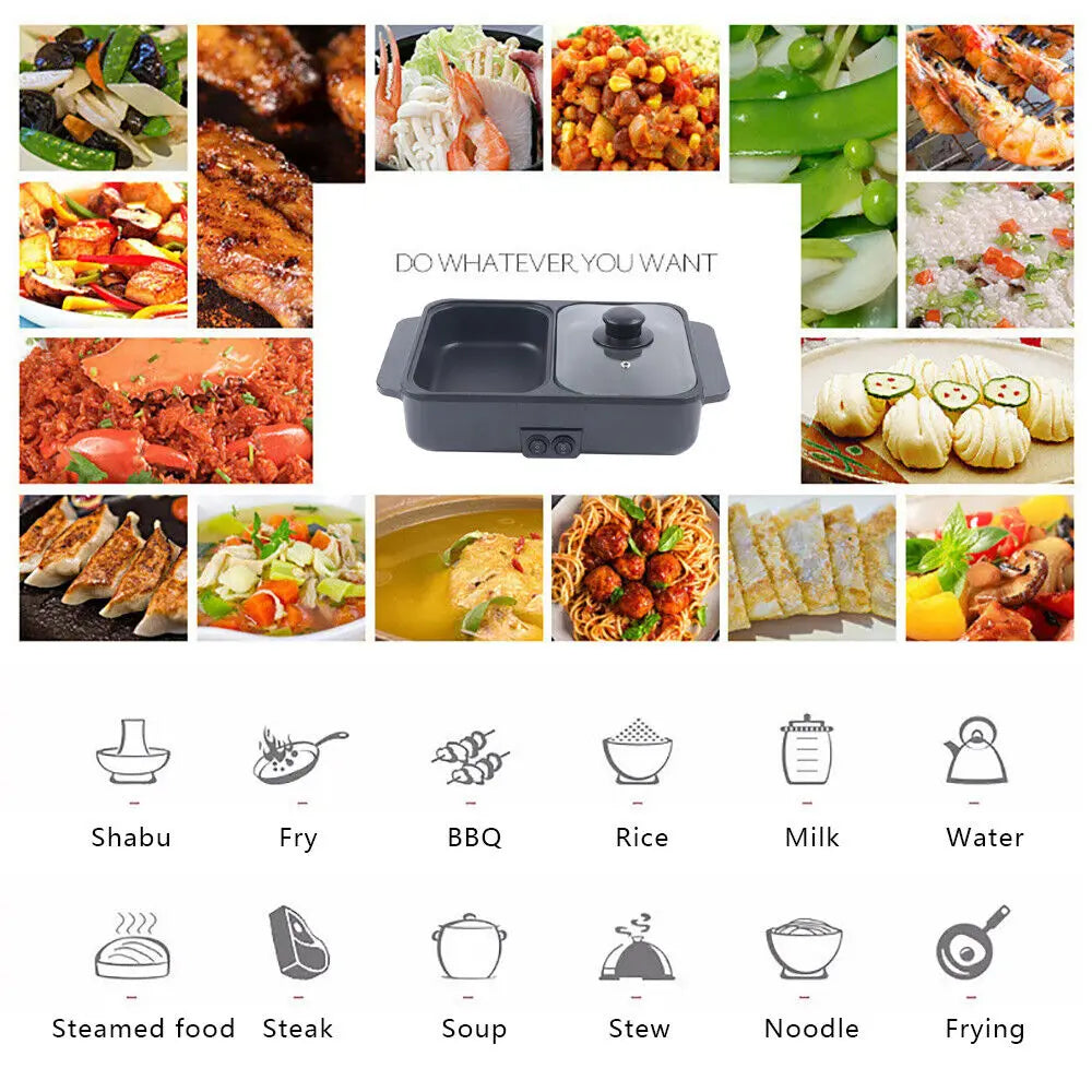 Mini Electric Hot Pot BBQ Grill