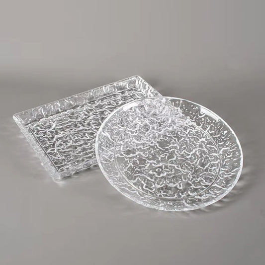 Transparent Snack/Serving Decorative Trays