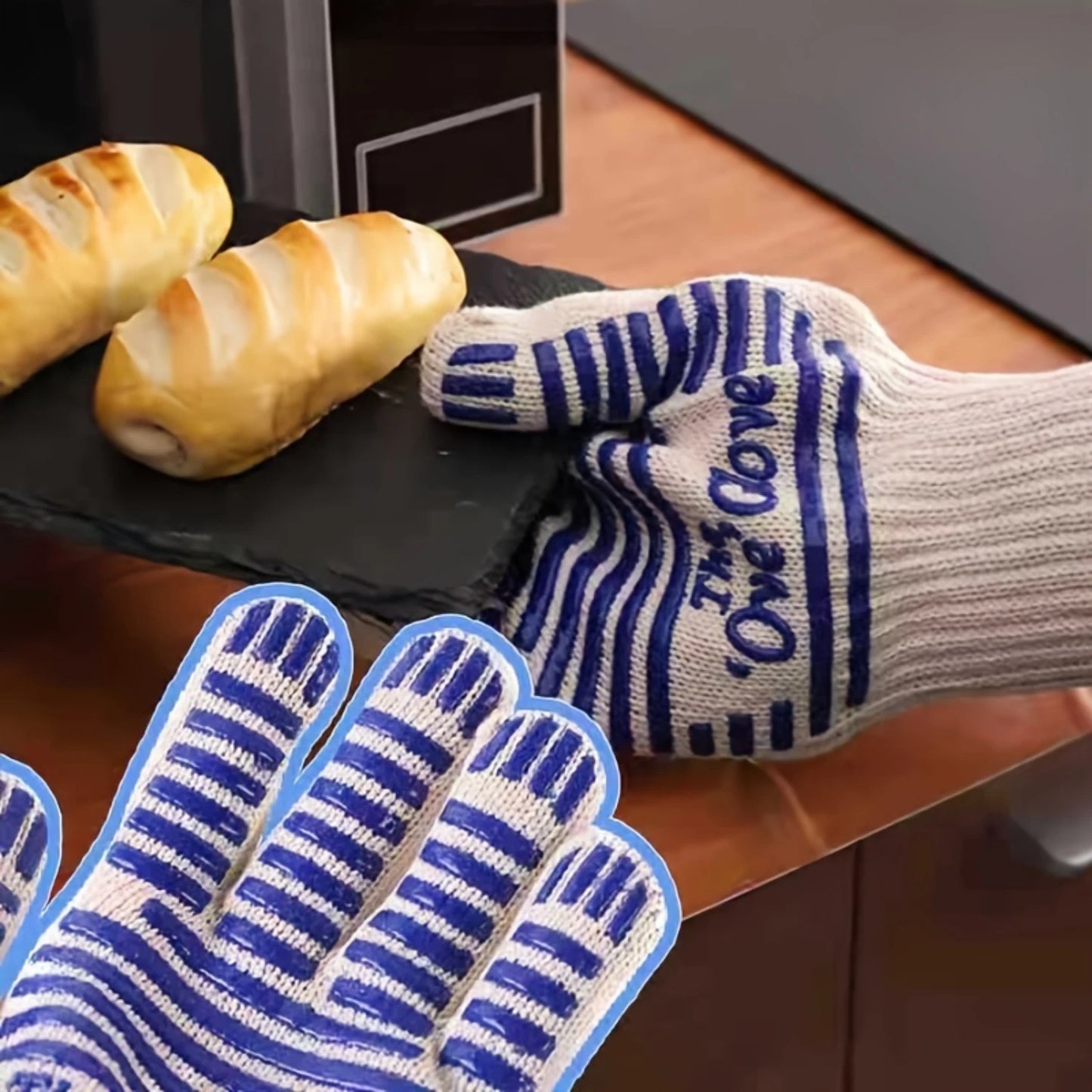 Heat Resistant Silicone Oven Gloves