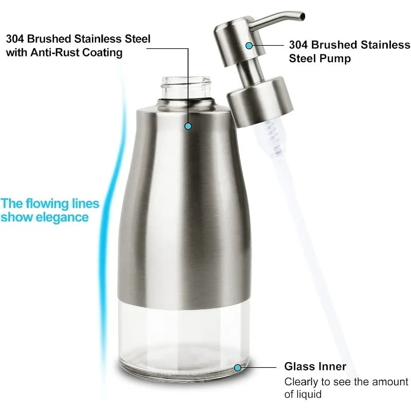 Brushed Nickel Kitchen Soap Dispenser