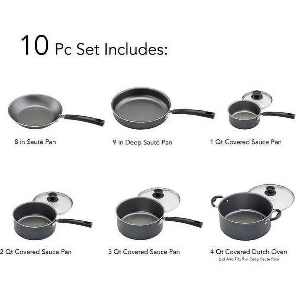 10 Piece Non-Stick Pots And Pans Set