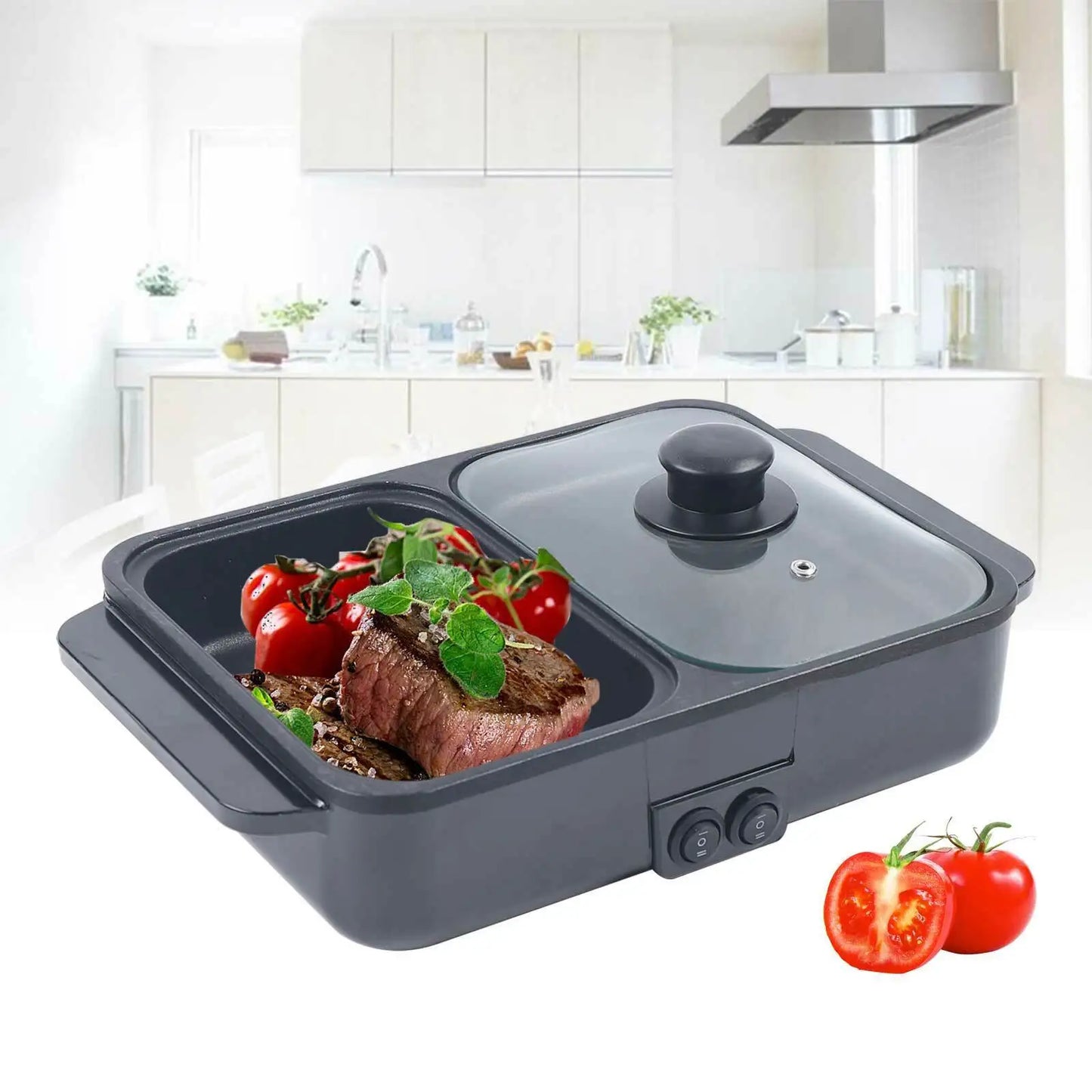 Mini Electric Hot Pot BBQ Grill