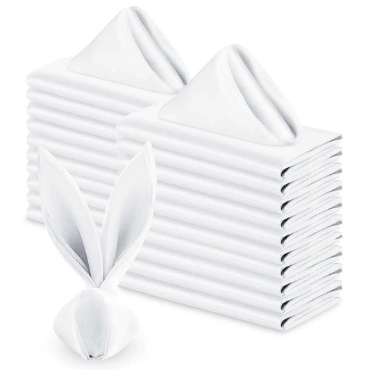 10Pcs Square Satin Napkins