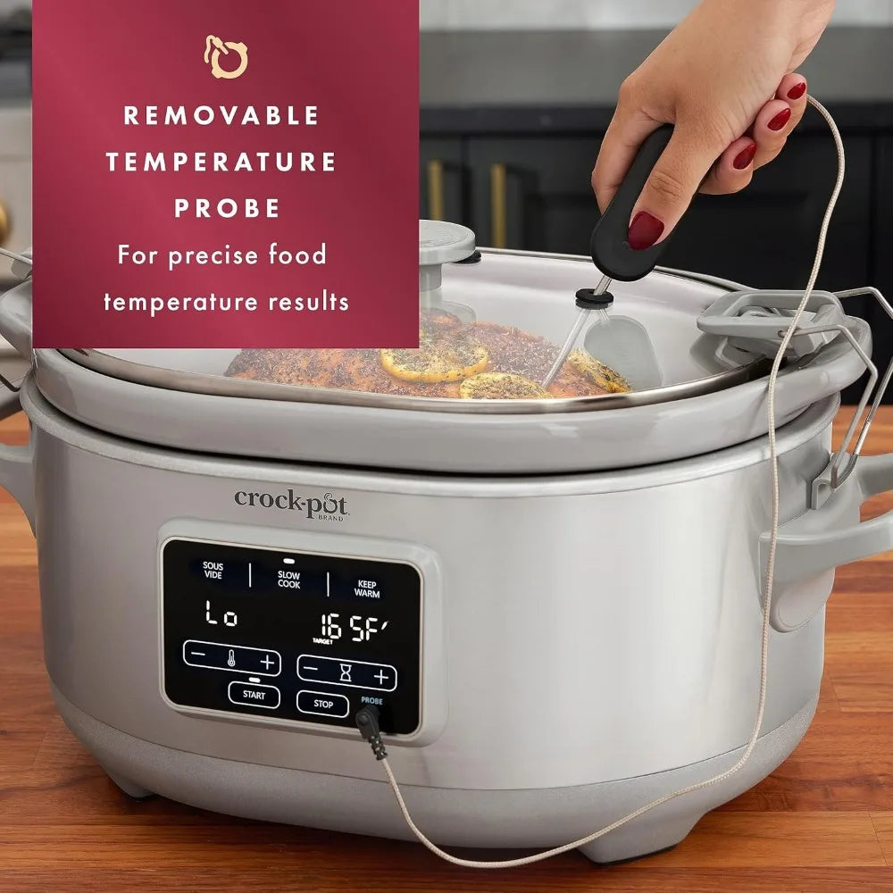 7-Quart Slow Cooker ,Programmable, Stainless Steel