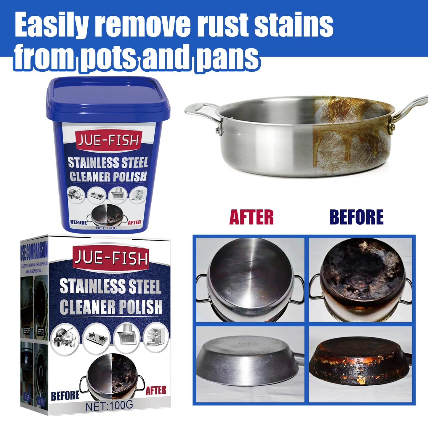 Stainless Steel Cleaning Paste /Kitchen Stain Removal