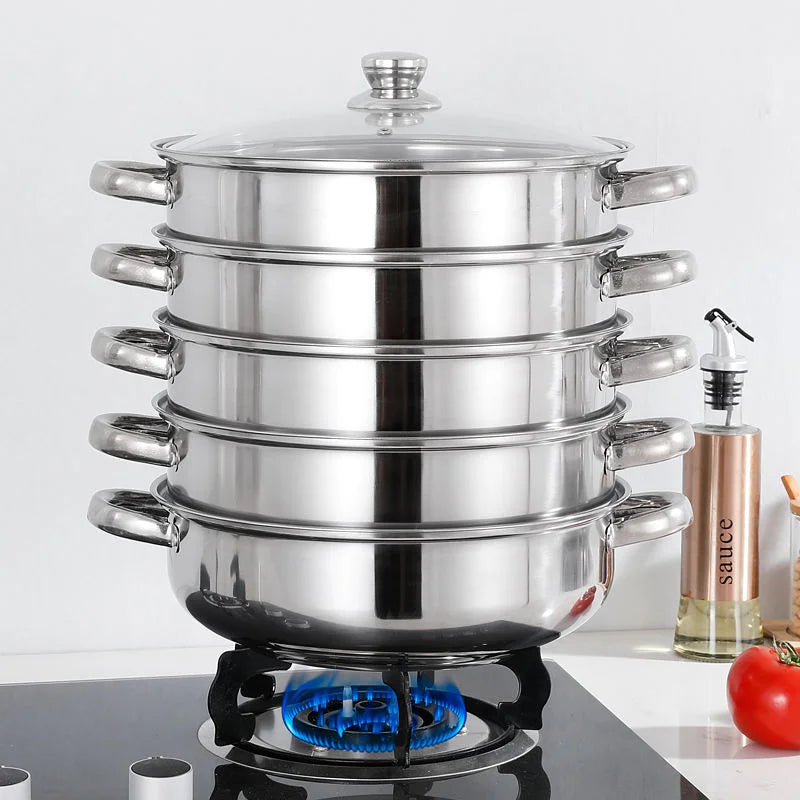 5 Tier Large Stainless Steel Steam /Cooker