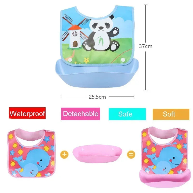 Detachable Baby Bibs Waterproof