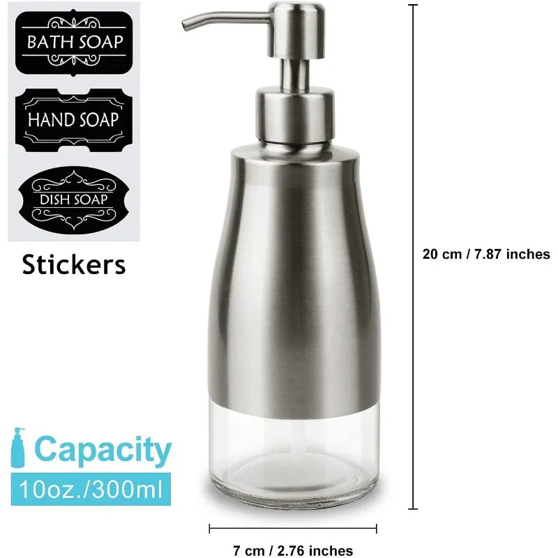 Brushed Nickel Kitchen Soap Dispenser