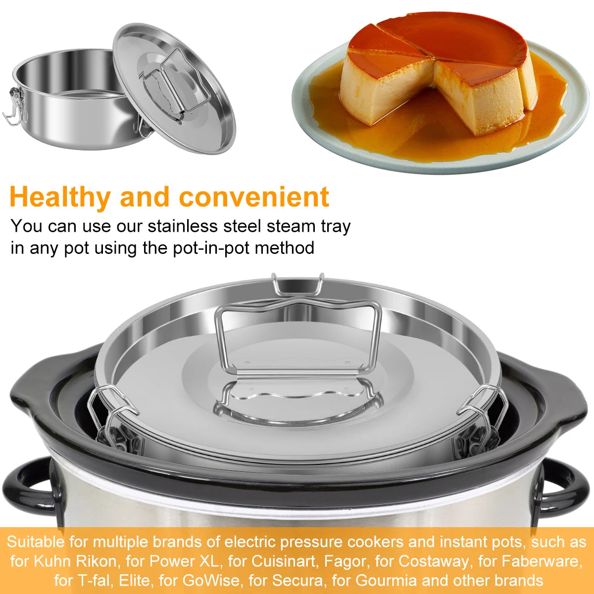 Stainless Steel Round Cake /Flan Maker Mold