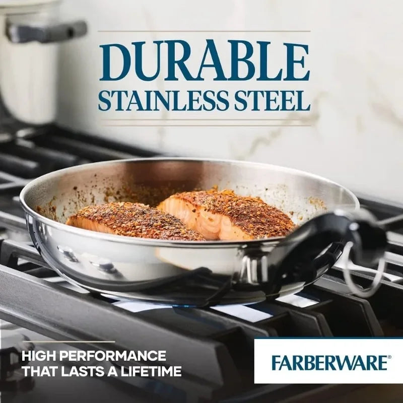 Farberware Stainless Steel Pots and Pans Set