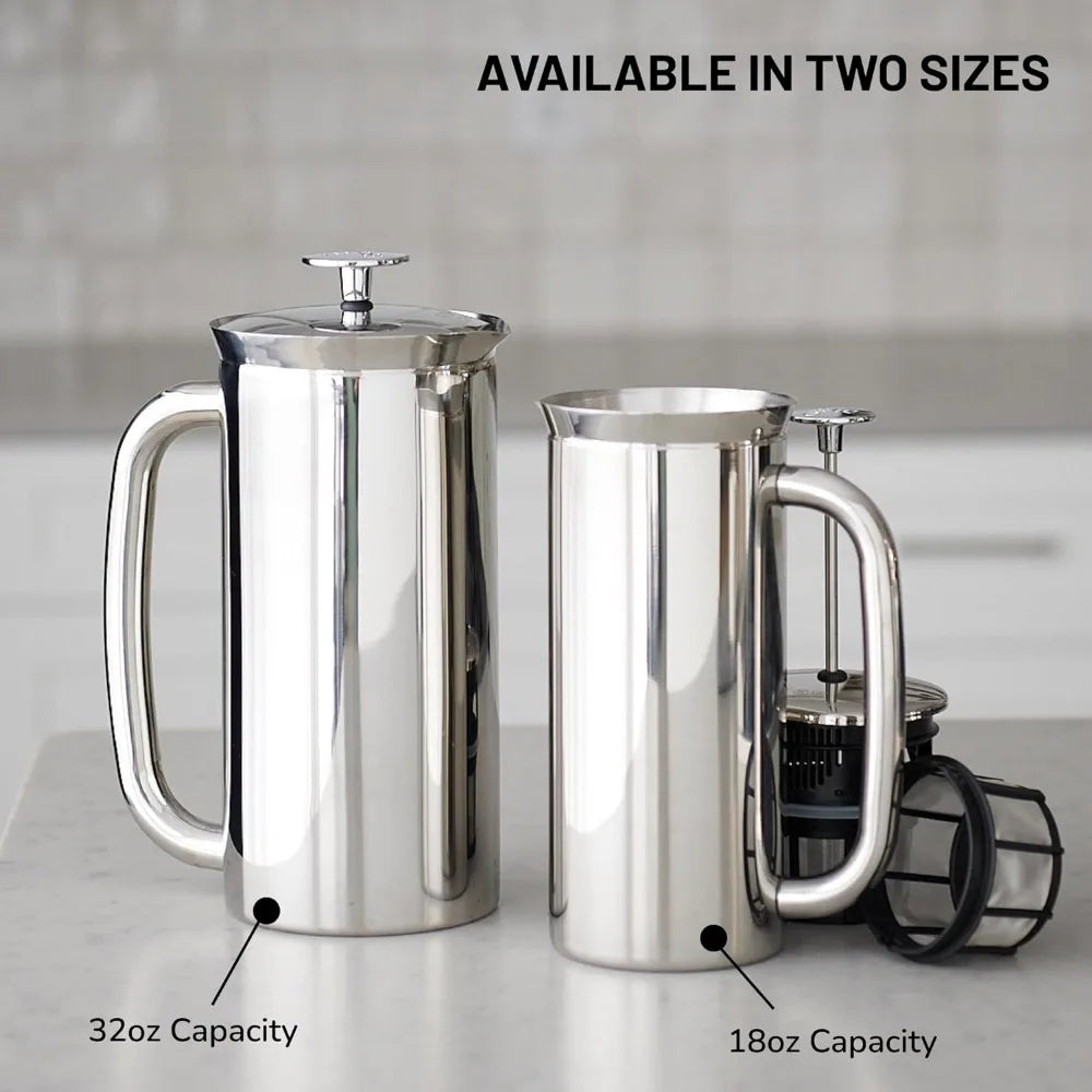 French Press Coffee/Tea Maker Stainless Steel