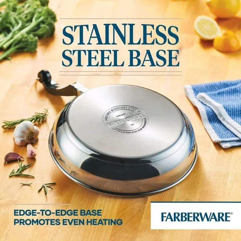 Farberware Stainless Steel Pots and Pans Set