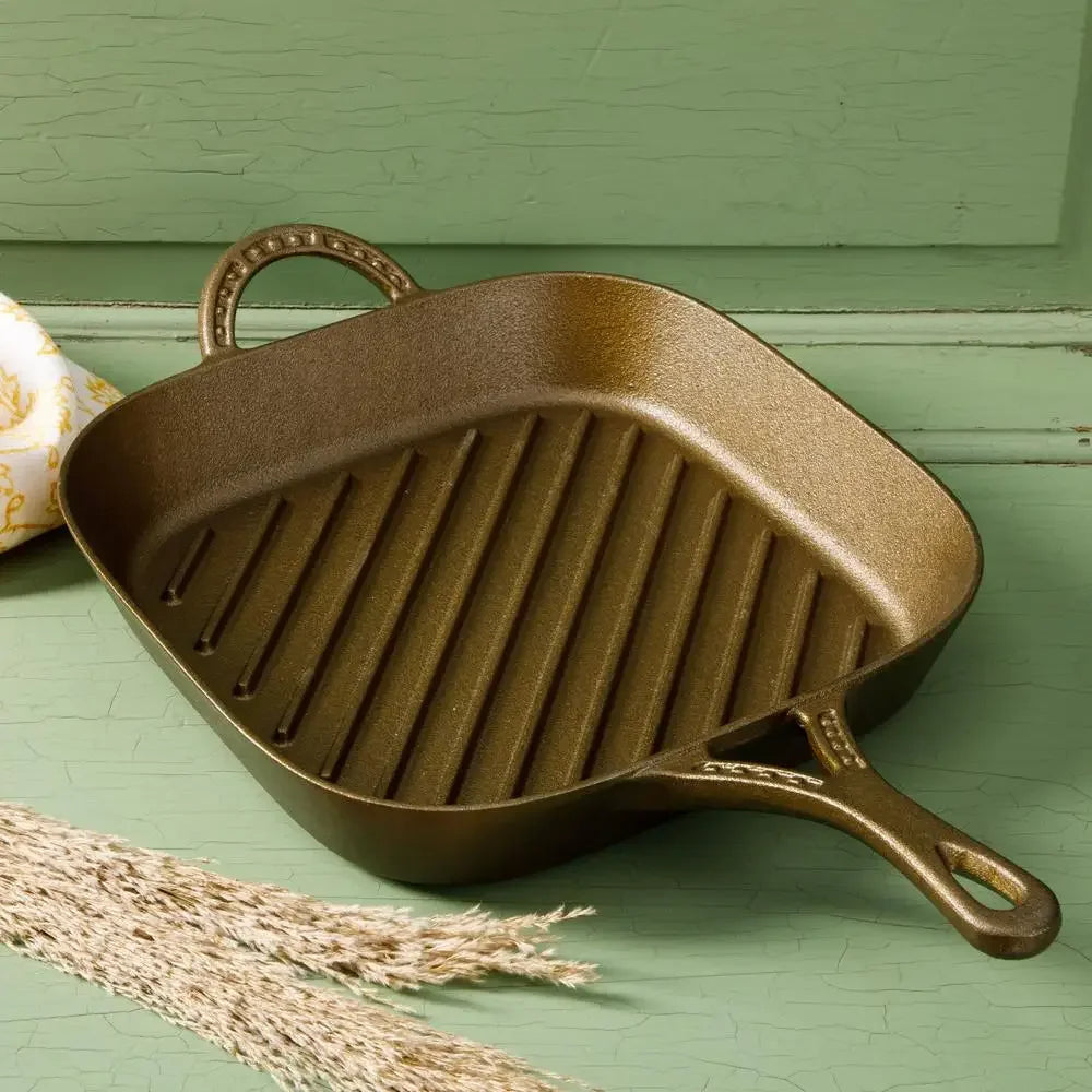 11-inch Cast Iron Grill Pan Nonstick