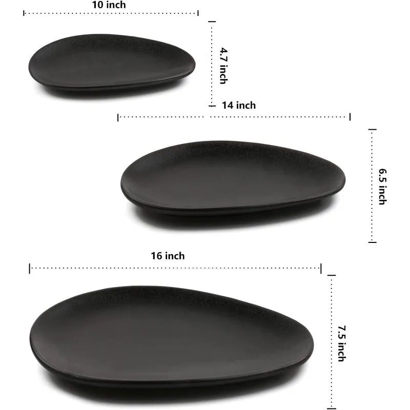 Large Oval Porcelain  Platters,  Serving Trays