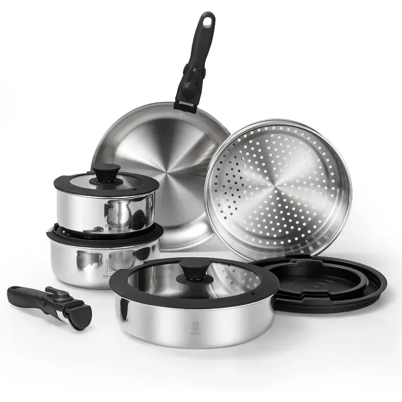 Stainless Steel Pots And Pans Set