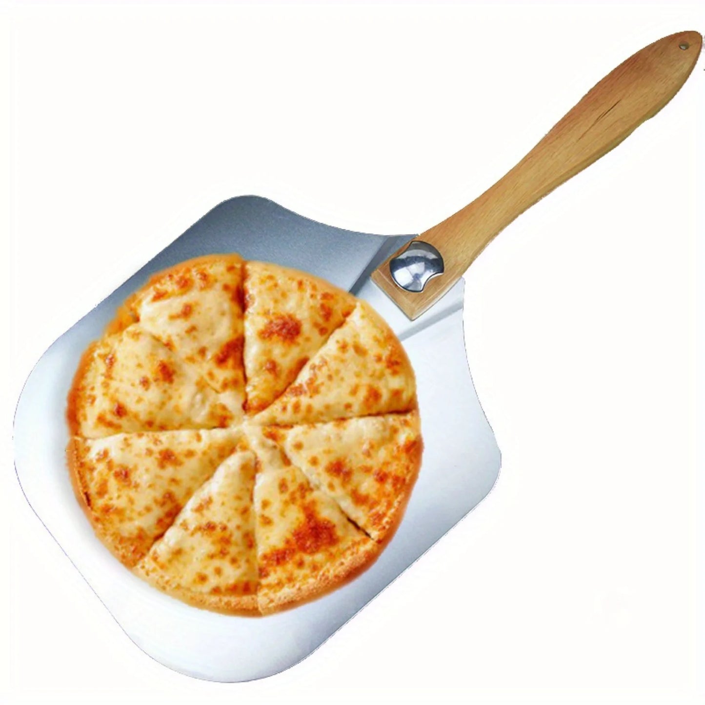 Metal Pizza Peel with Foldable Wooden Handle