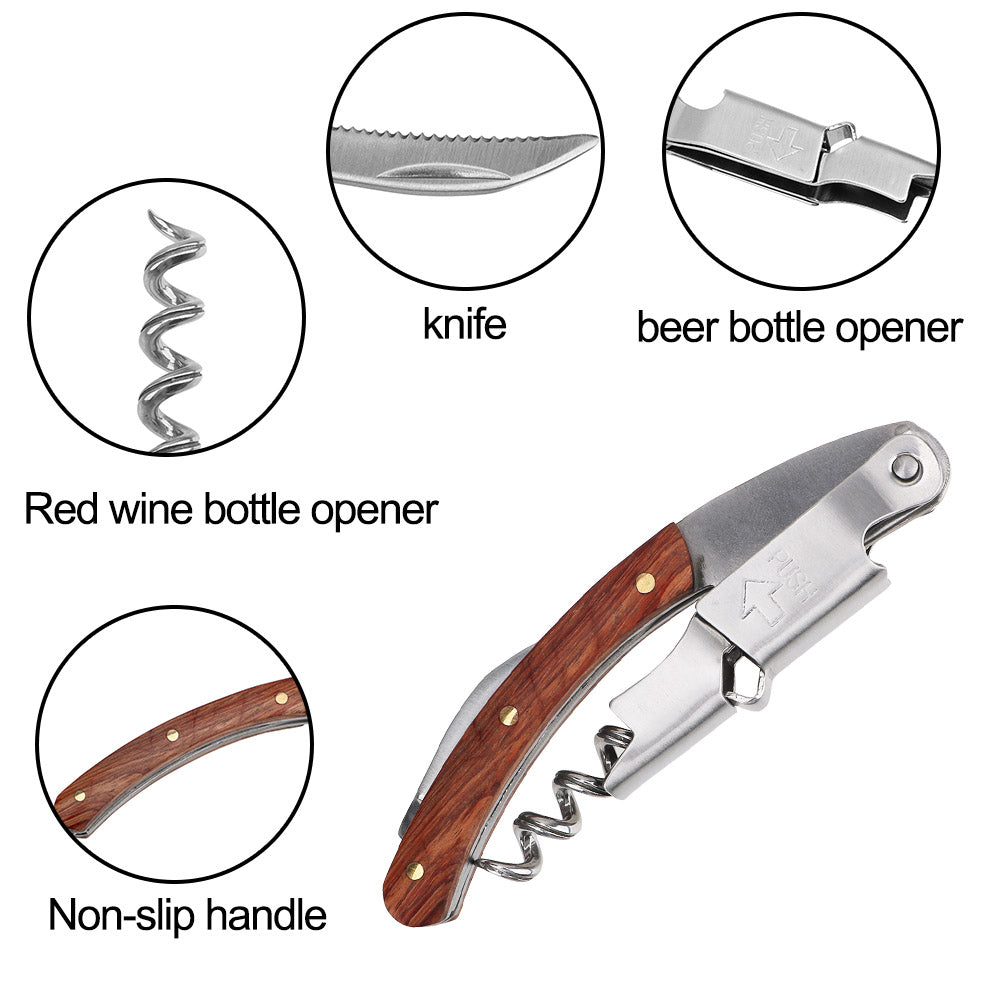 Multifunction Wine Bottle Opener  Corkscrew With Knife