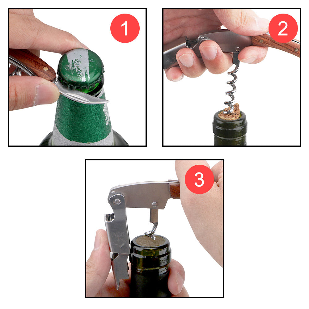 Multifunction Wine Bottle Opener  Corkscrew With Knife